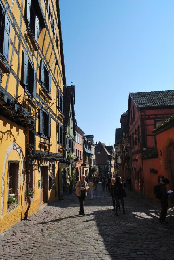 Gite "Au Coeur De Riquewihr - Vue Sur Le Vignoble" A Riquewihr Lägenhet Exteriör bild